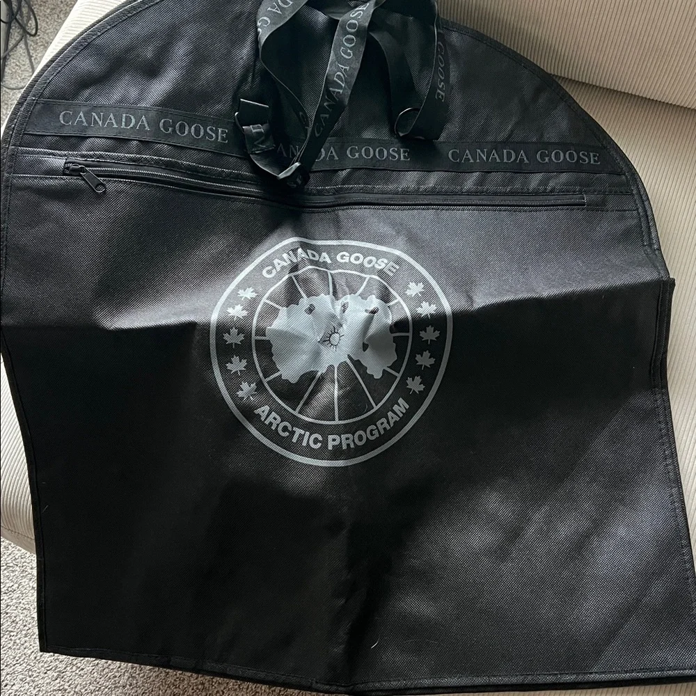 New and Authentic Full Size Canada Goose Black Travel Garment Bag!